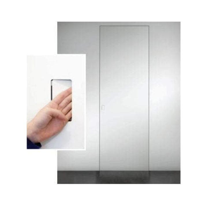 No-Ha 2.0 Invisible Swing Door Handle Passage – NM 938 - Satin Chrome