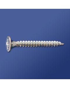 6 X 1-1/4 Drywall To Light Steel Fine Thread Sharp Point Clear Zinc 8M