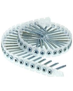 #6 X 2" Clear Zinc Drywall To Heavy Steel Screws - 4000 Screws