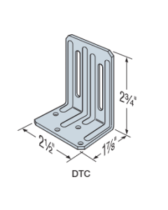 DTC 2-1/2 X 1-7/8 X 2-3/4 Roof Truss Clip