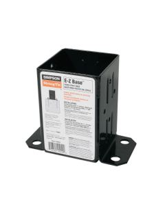 FPBB44 -  E-Z Retrofit Post Base - Black Powder Coated