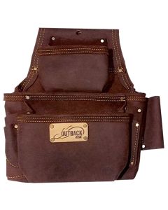 OX Oil-Tanned Leather Fastener Bag