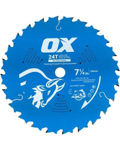 OX Pro Wood Cutting 24 Tooth Coated Saw Blade-10 PK