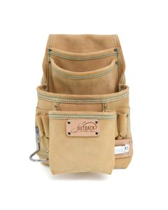 OX Suede Leather 10-Pocket Tool/Fastener Pouch